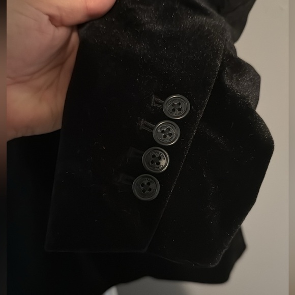 Calvin Klein Women's Black Velvet Blazer - Picture 8 of 13
